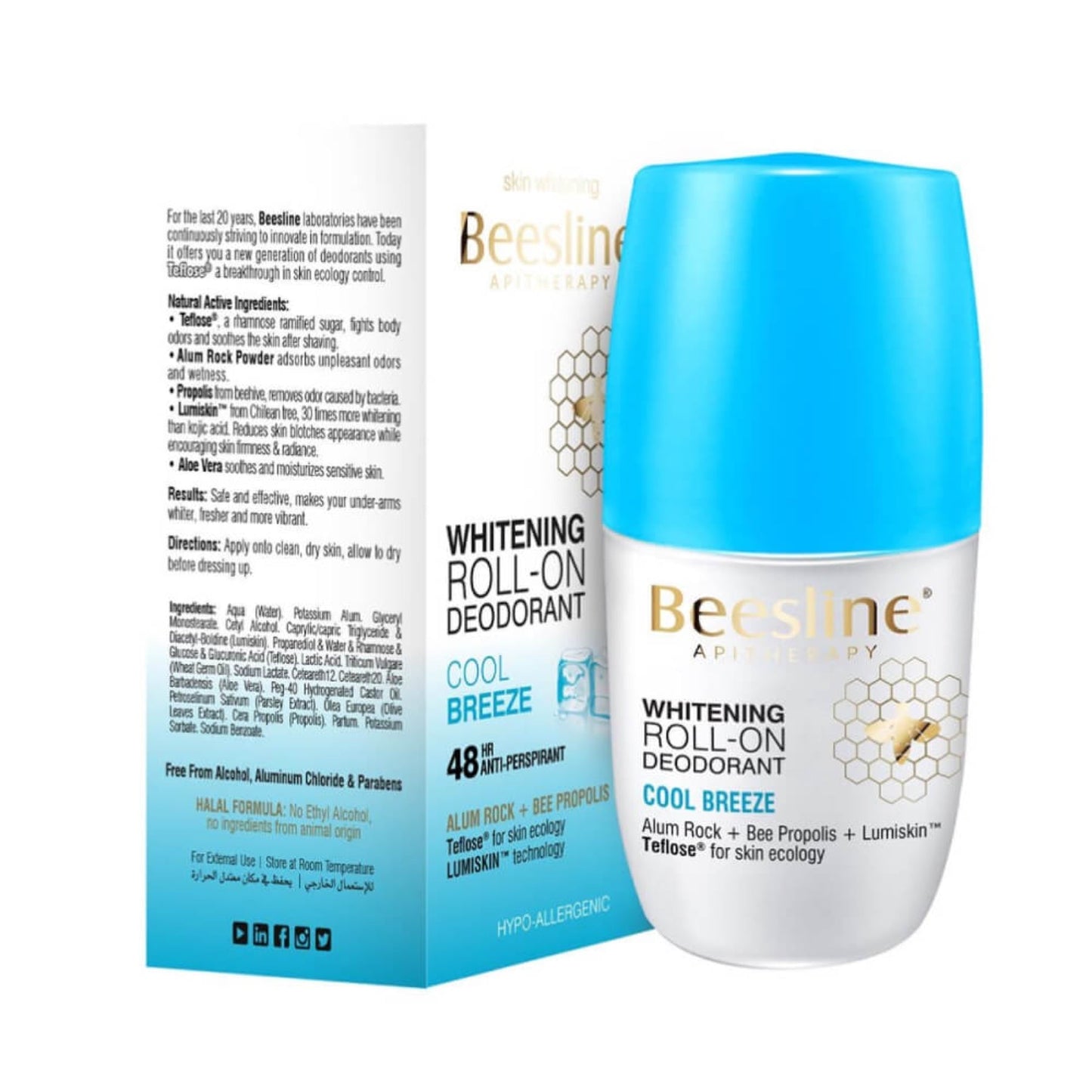 Beesline Whitening Roll-on Deodorant Cool Breeze 50ml