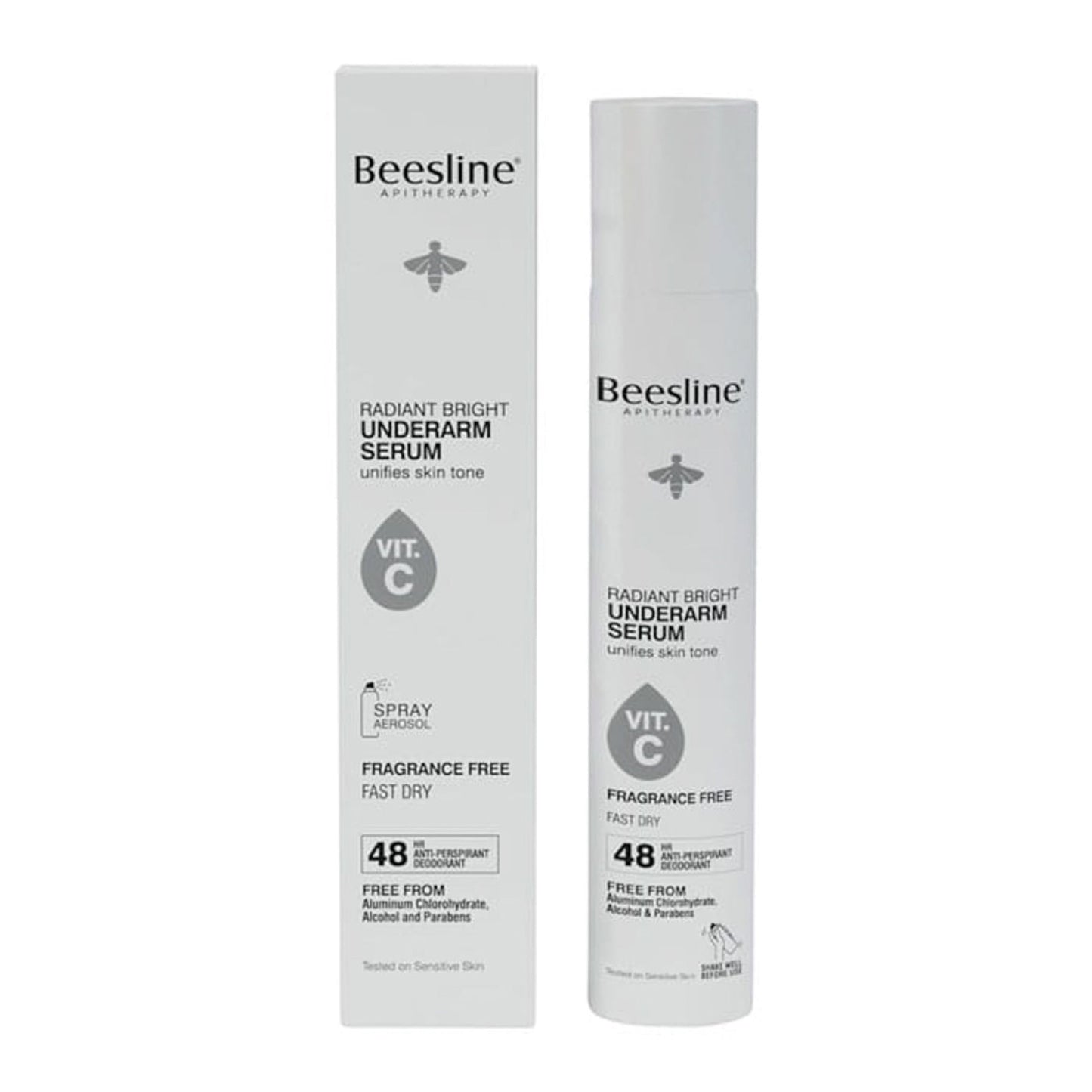 Beesline Radiant White Underarm Serum Fragrance Free 150 Ml