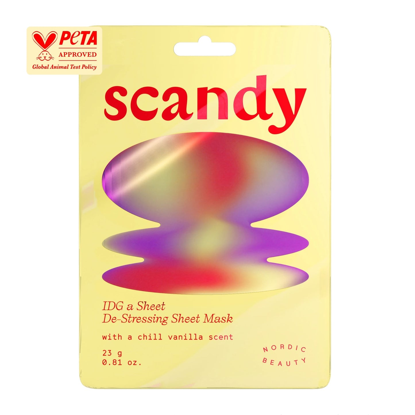 Scandy IDG a Sheet De-Stressing Sheet Mask 1 pc