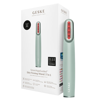Geske Skin Firming Wand 7-in-1 Anti-aging Microcurrent Face-lift Green