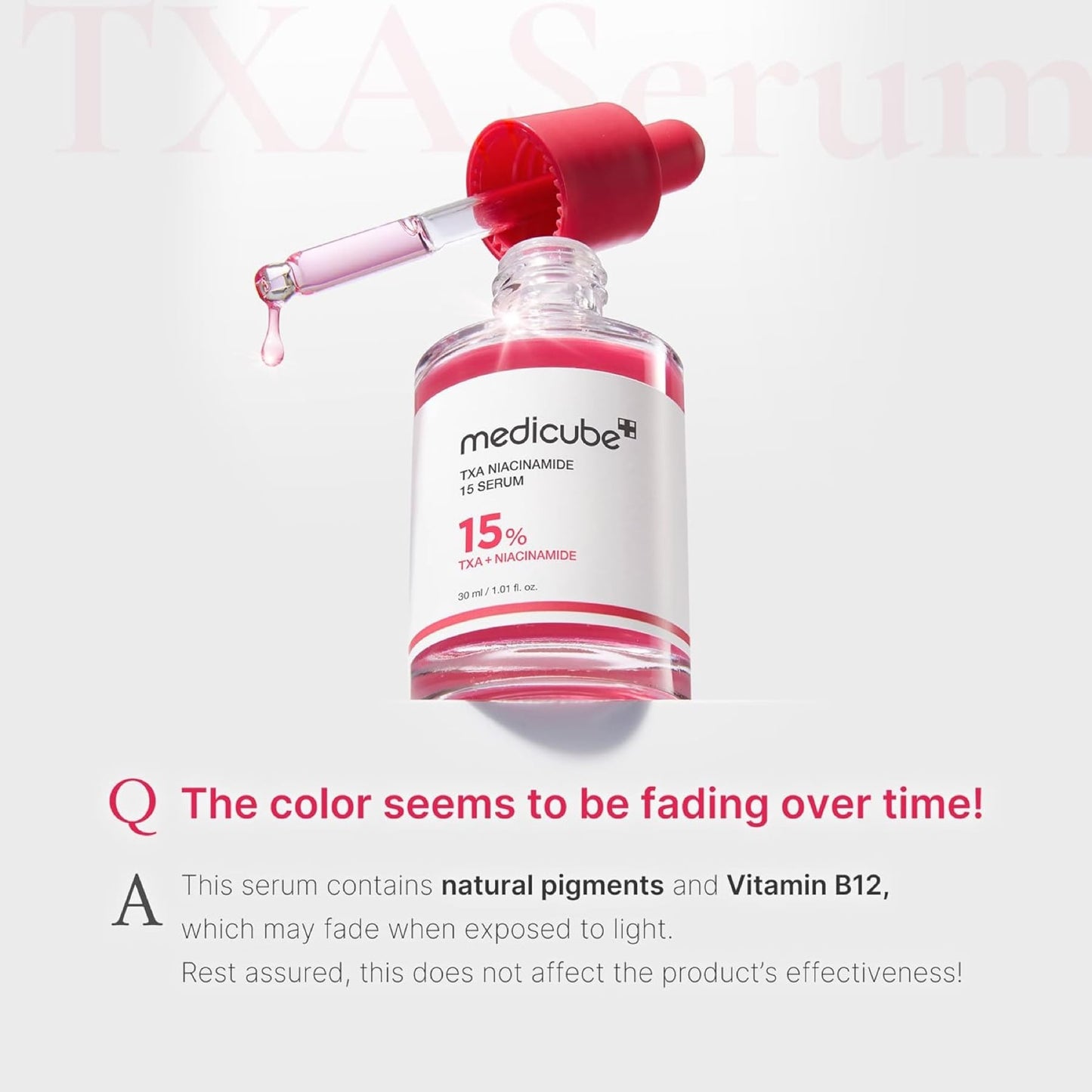 Medicube TXA + Niacinamide 15% Glow Facial Serum for Post-Spot Care