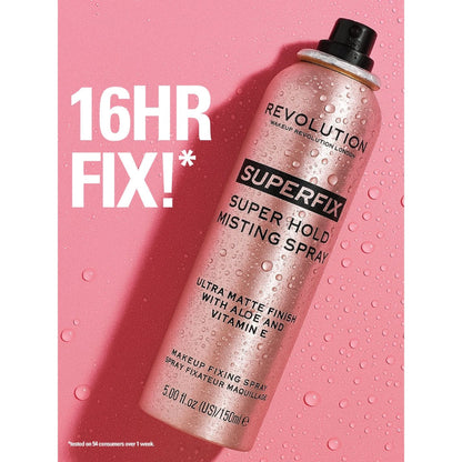 Revolution Superfix Super Hold Ultra Matte Fixing Mist – 16h Longwear