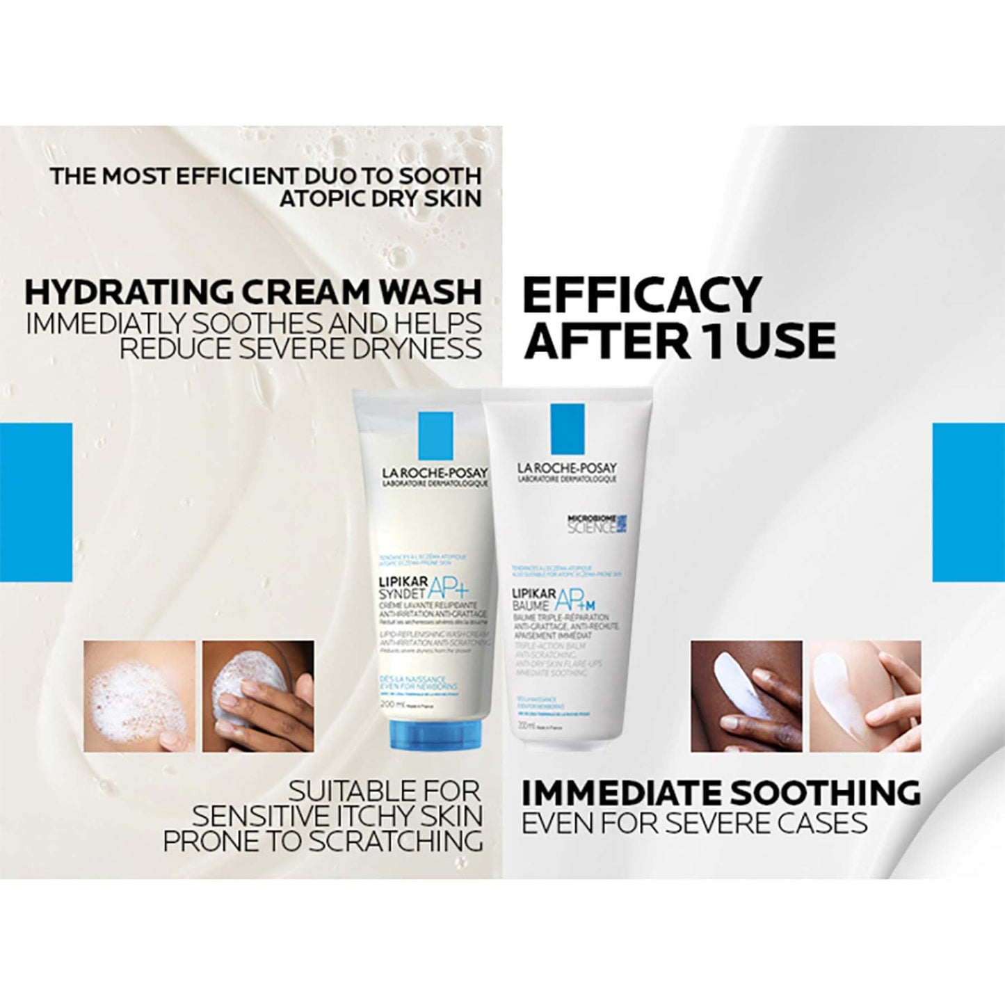 La Roche-Posay Lipikar Baume AP+M Moisturising Body Balm for Dry & Eczema-Prone Skin 200ml
