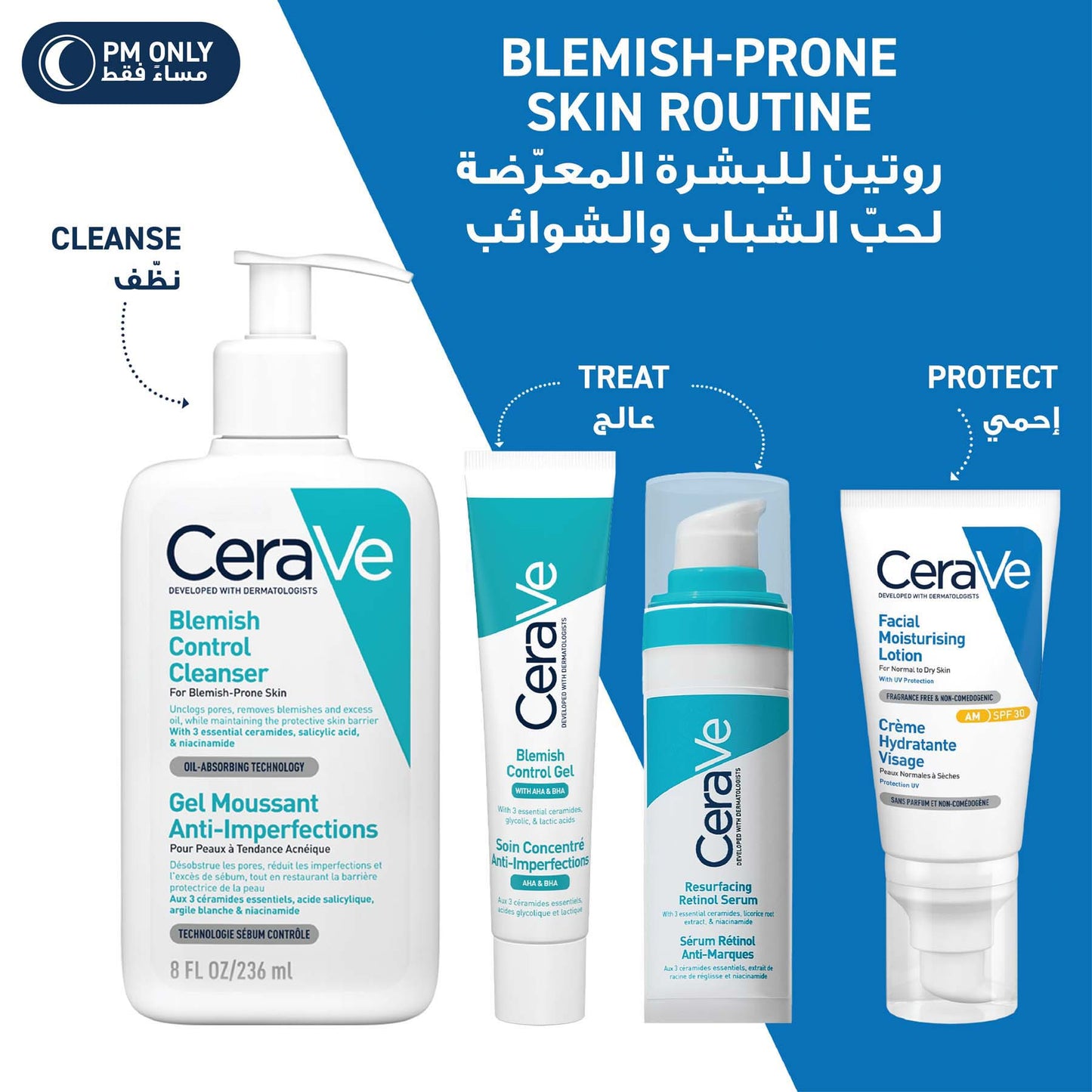 CeraVe Resurfacing Retinol Serum to Reduce the Appearance of Post-Acne Marks and Pores with Retinol, Liquorice Root Extract & Niacinamide 30ml