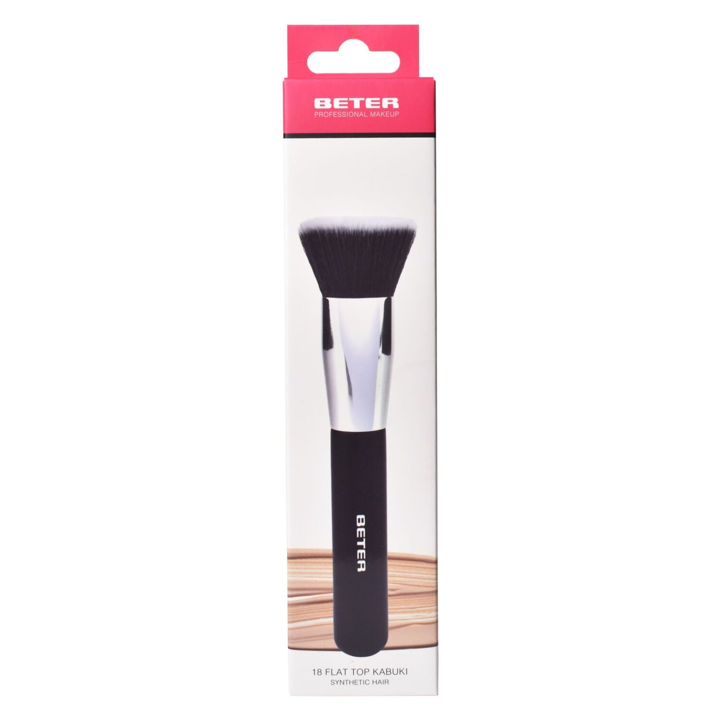 Beter B Flat Top Liquid Foundation Brush, Synthetic Hair