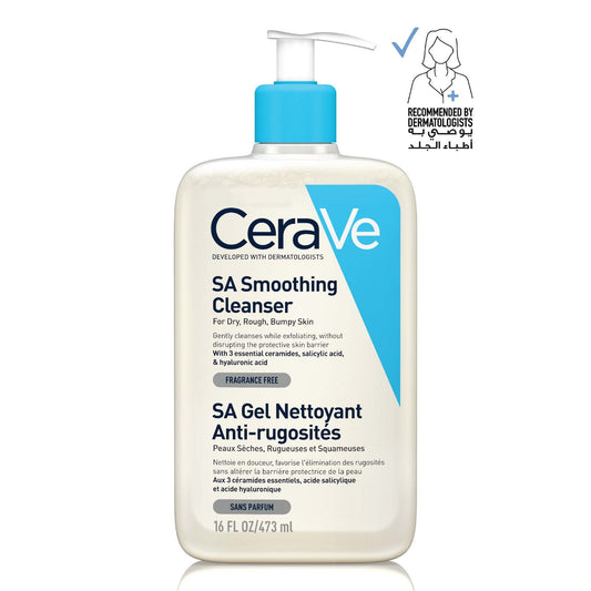 CeraVe SA Smoothing Cleanser for Dry, Rough & Bumpy Skin with Salicylic Acid 473ml