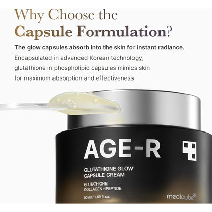 Medicube AGE-R Glutathione Glow Capsule Facial Cream
