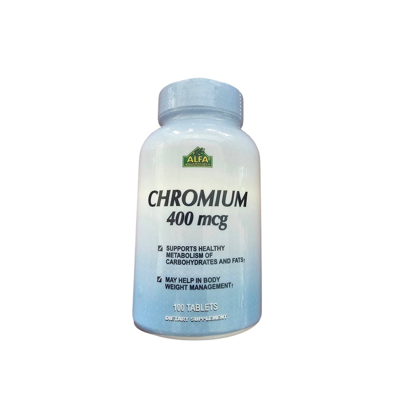 Alfa Vitamins Chromium Picolinate 400 mcg - 100 Tablets