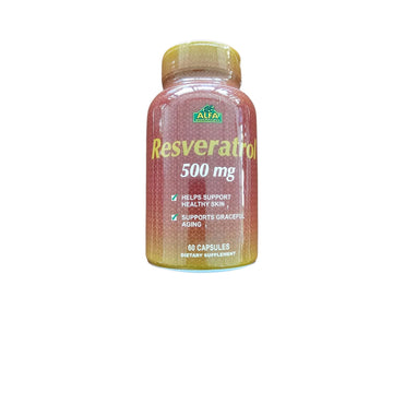 Alfa Vitamins Resveratrol 500 mg - 60 Capsules