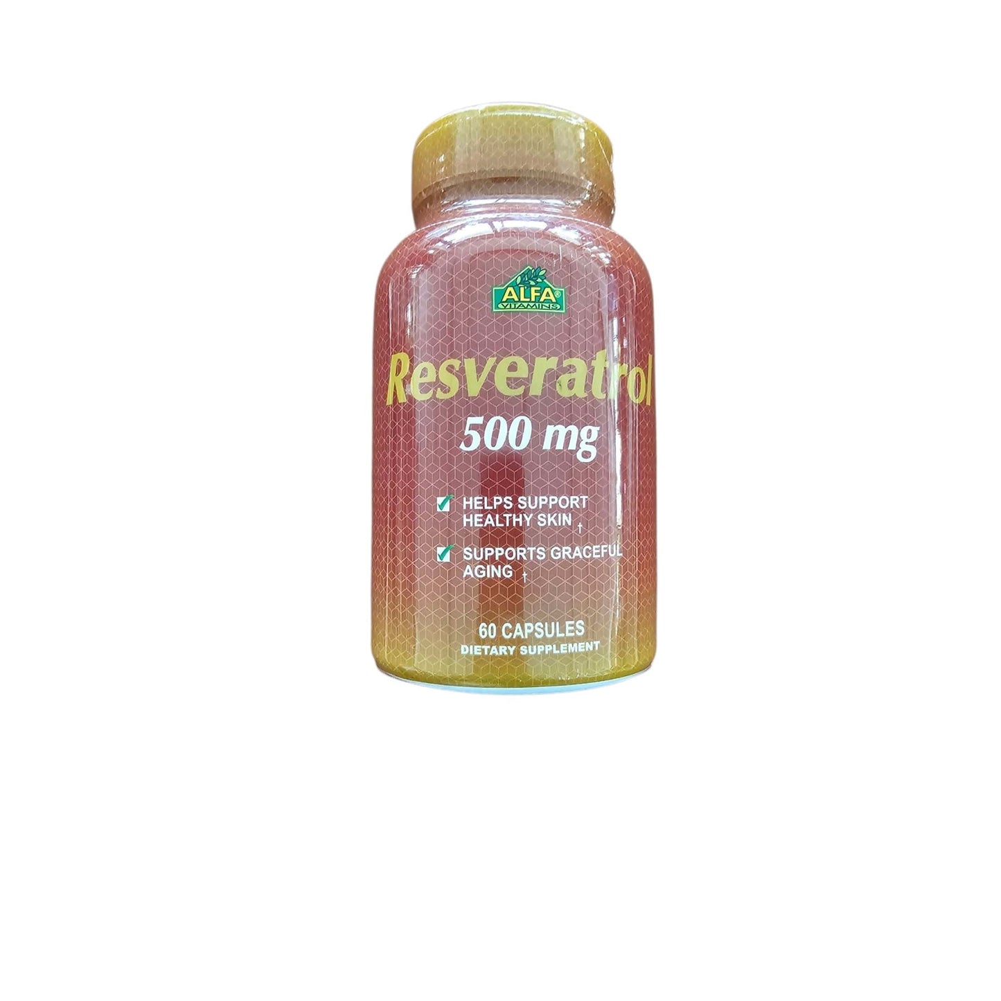 Alfa Vitamins Resveratrol 500 mg - 60 Capsules