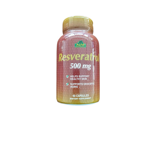 Alfa Vitamins Resveratrol 500 mg - 60 Capsules