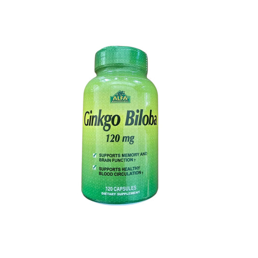 Alfa Vitamins Ginkgo Biloba 120 mg - 120 Capsules