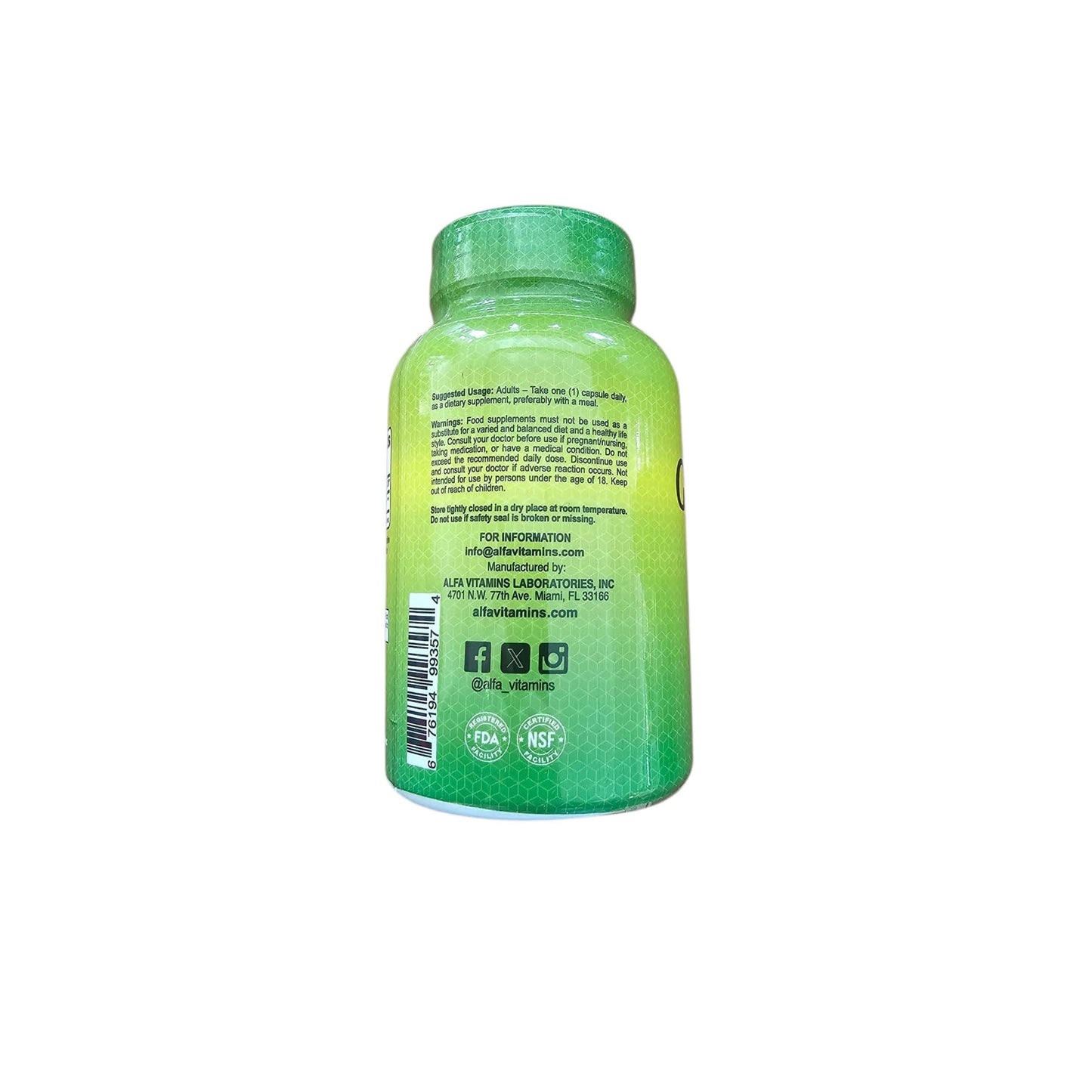 Alfa Vitamins Ginkgo Biloba 120 mg - 120 Capsules