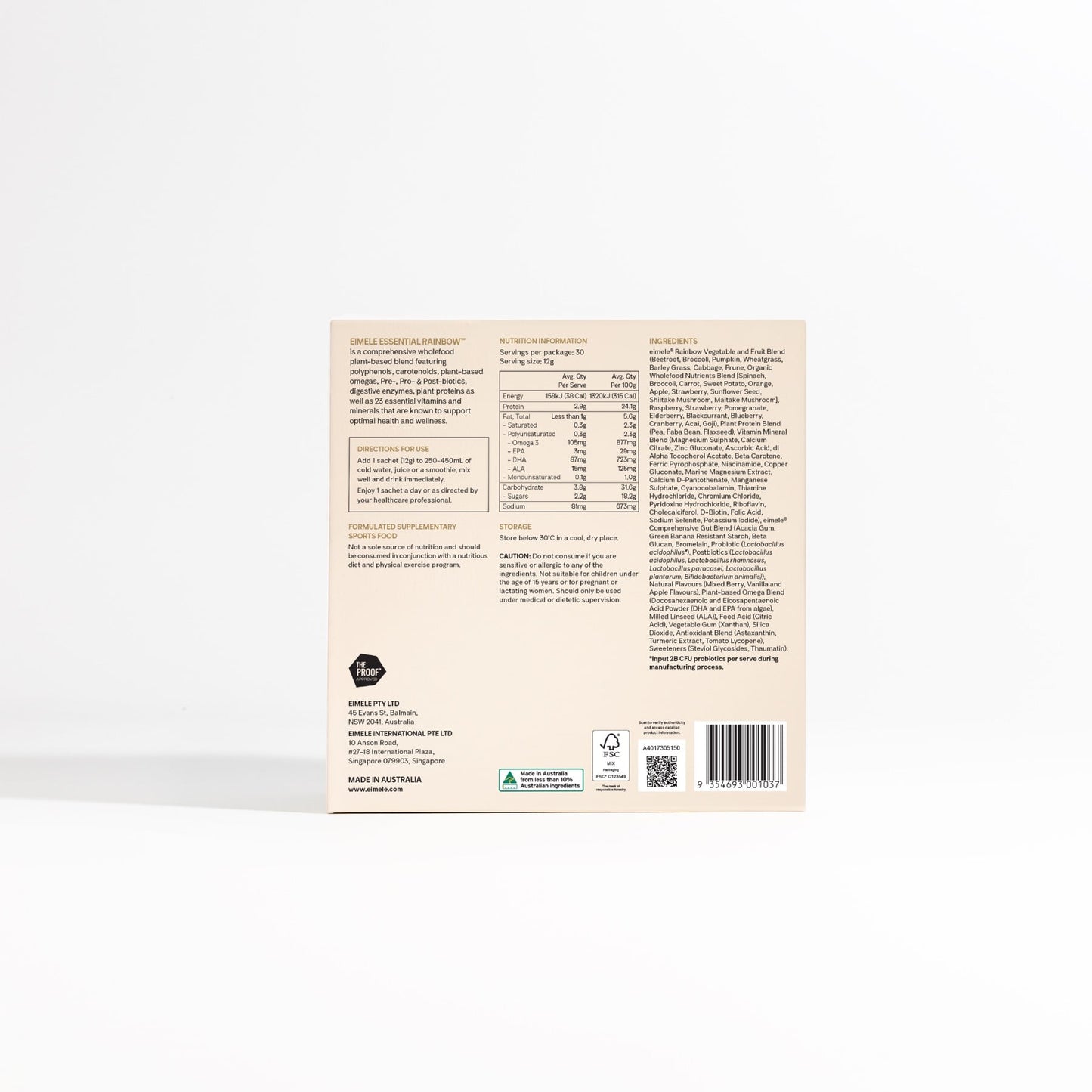 Eimele Essential Rainbow (Travel Edition) – 30 Sachets.