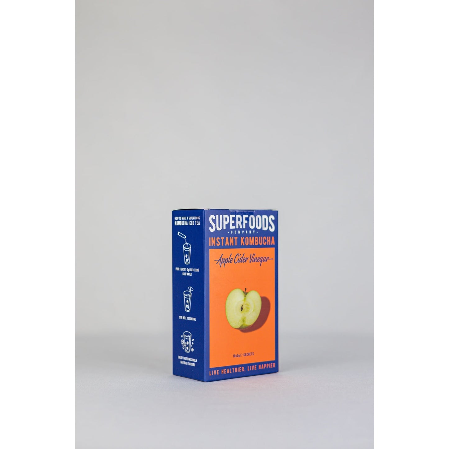 Superfoods Instant kombucha Box Original Flavour 10 Sachets 50g