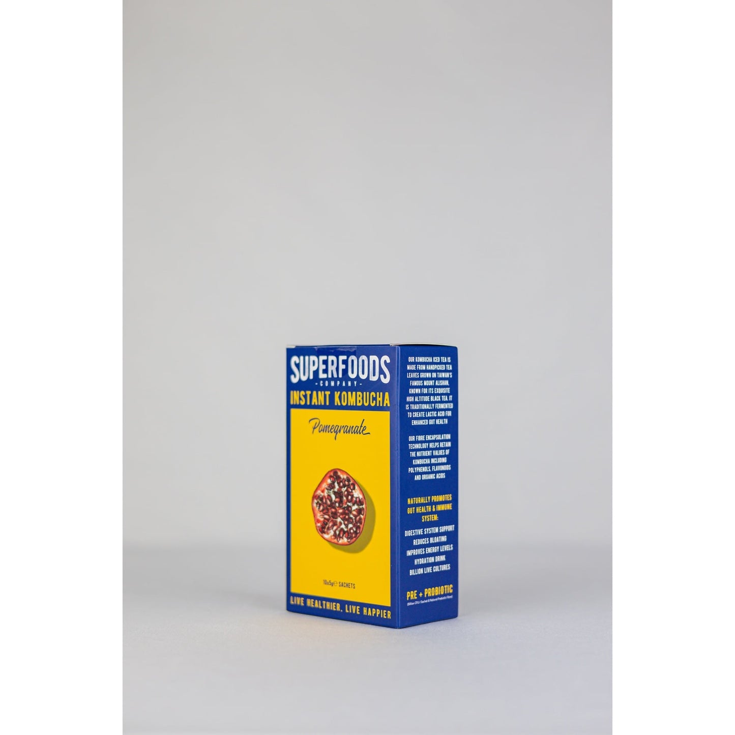 Superfoods Instant kombucha Box Pomegranate Flavour 10 Sachets 50g