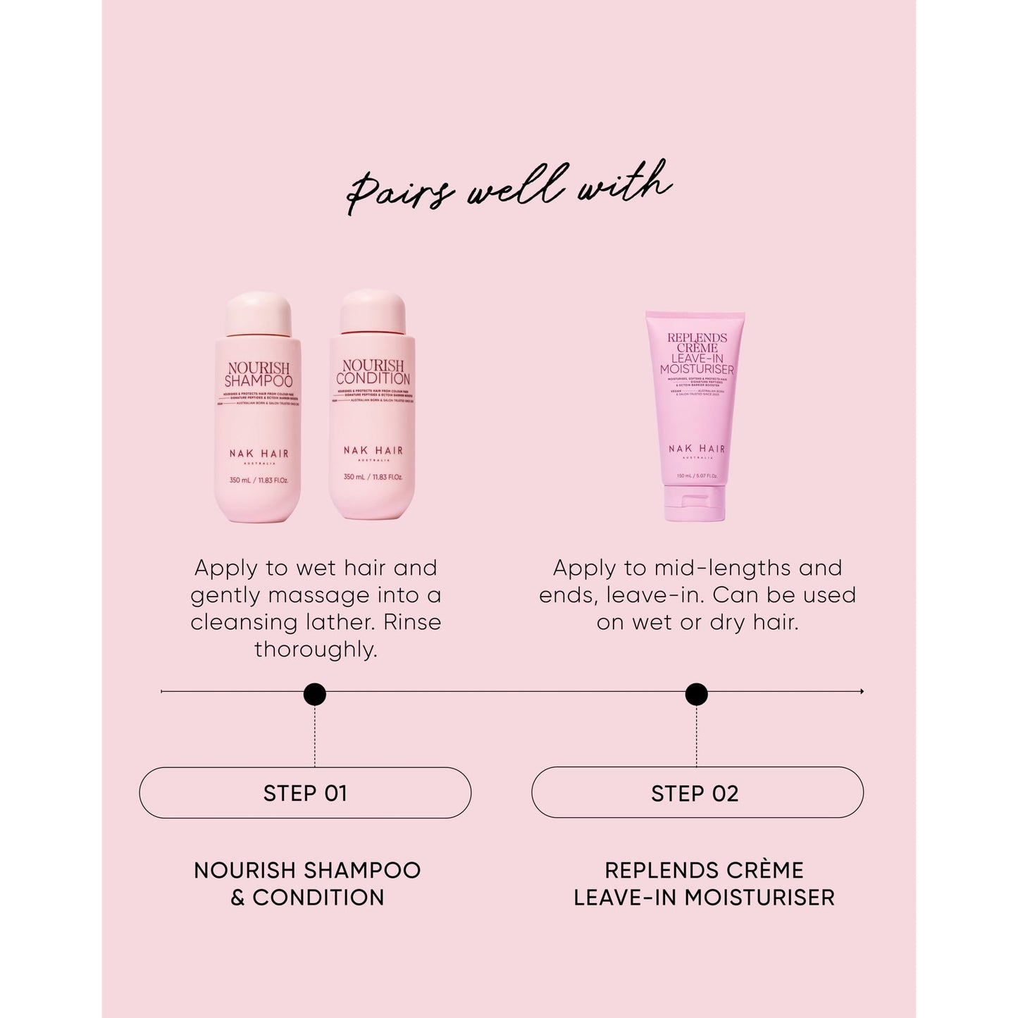 Nak Hair Signature Nourish Shampoo 350ml