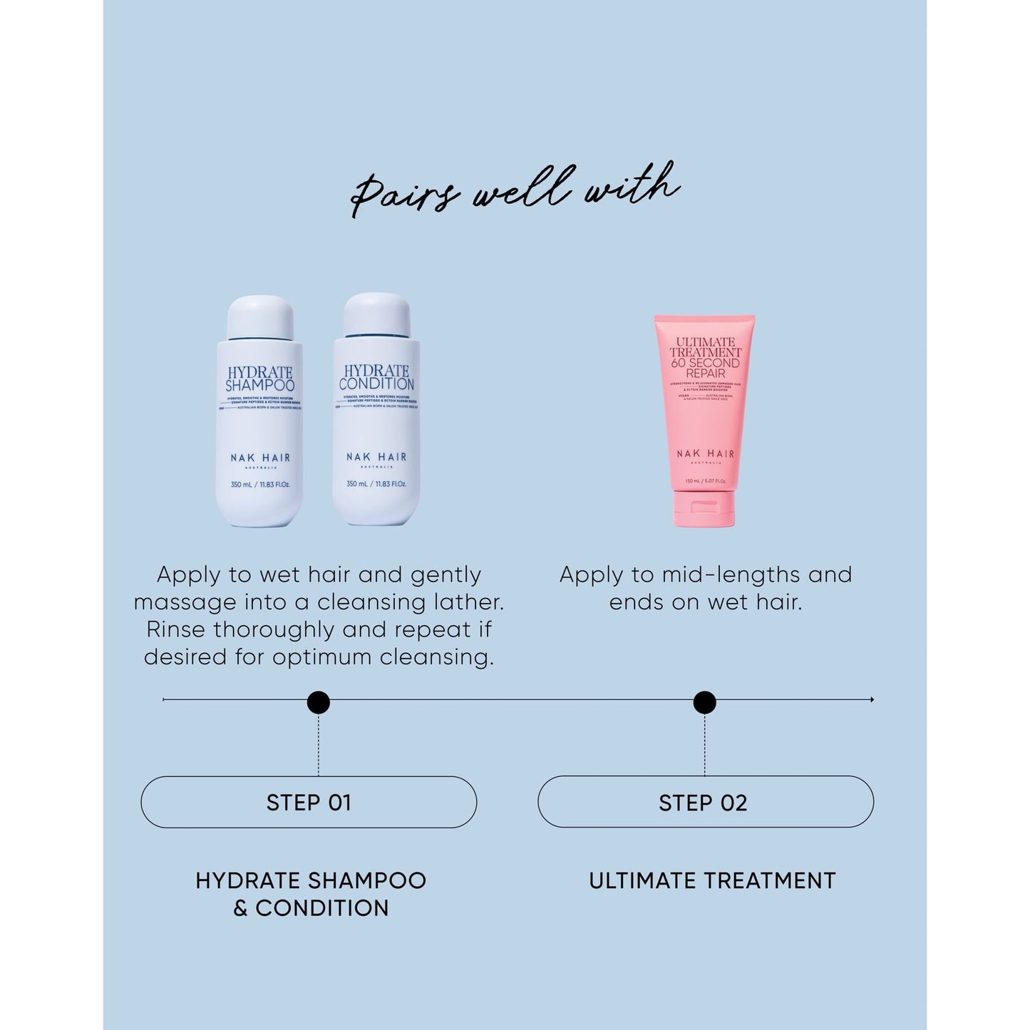 Nak Hair Signature Hydrate Shampoo 350ml