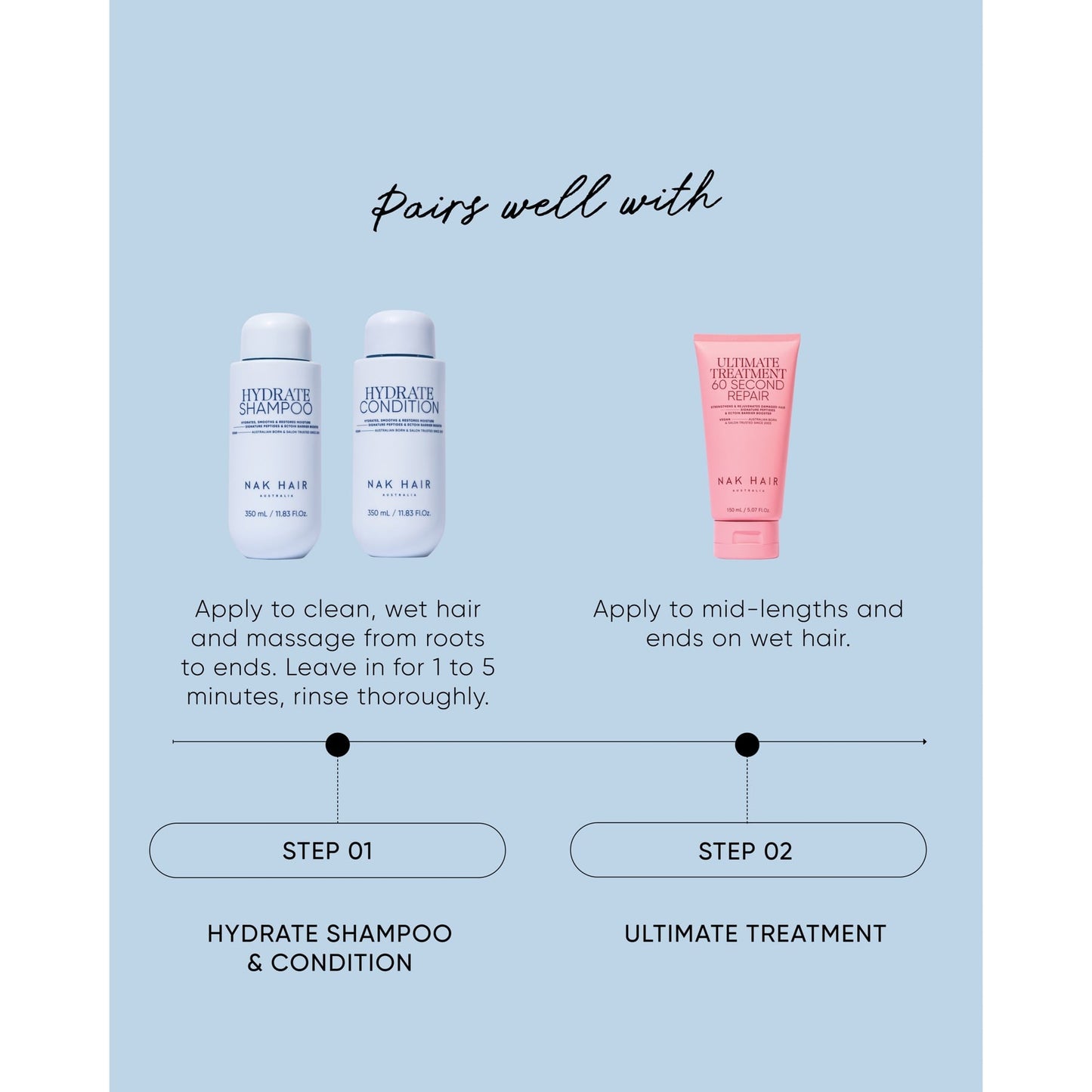 Nak Hair Signature Hydrate Condition 350ml