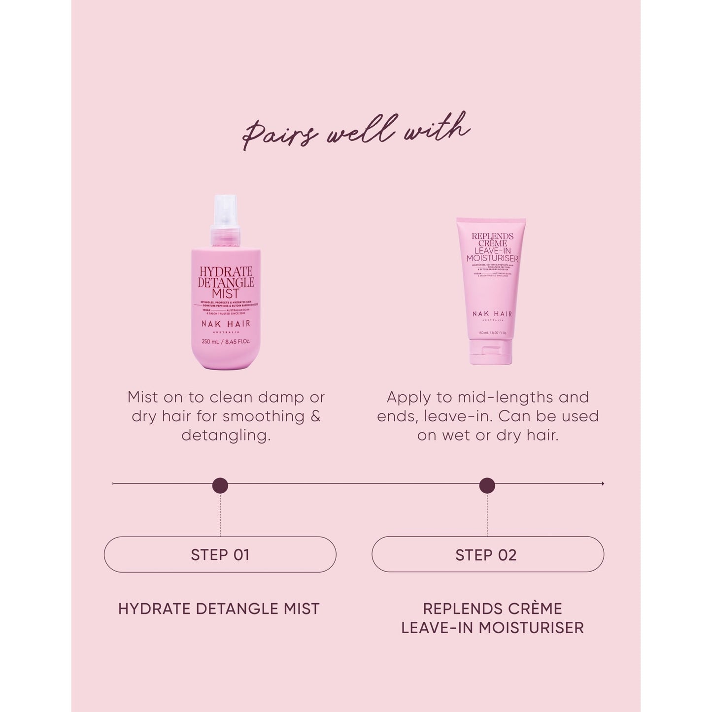 Nak Hair Signature Detangle Mist 250ml