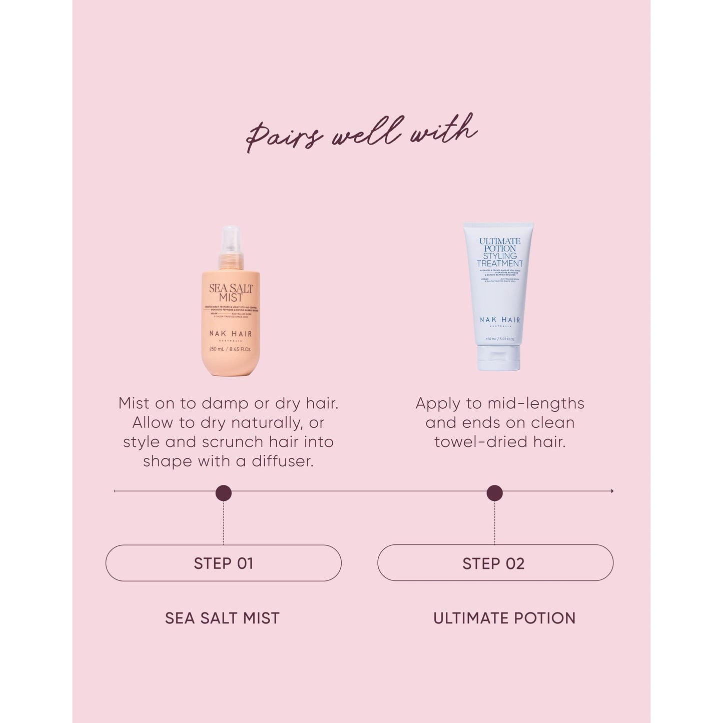 Nak Hair Signature Sea Salt Mist 250ml