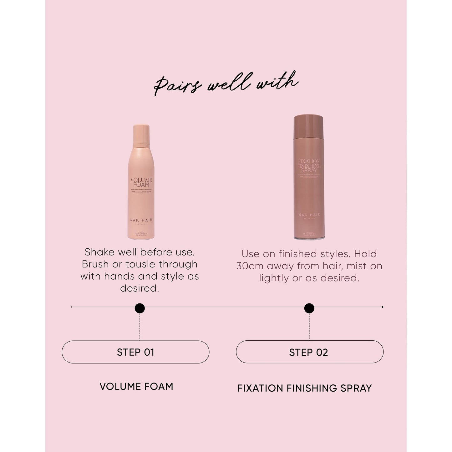 Nak Hair Signature Volume Foam 250g