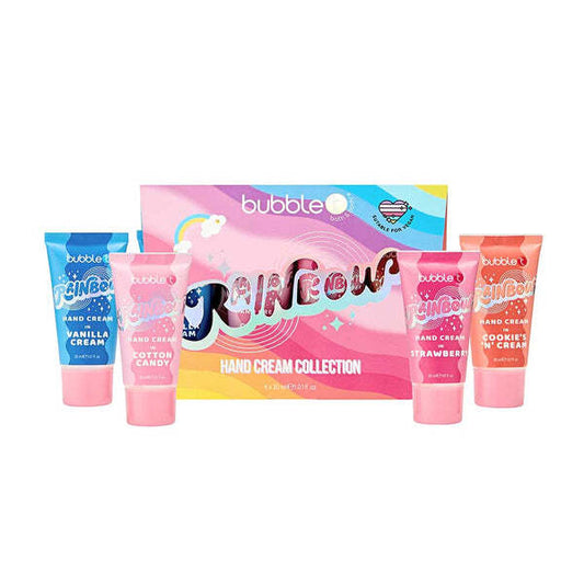 Bubble T Cosmetics Rainbow Hand Cream Collection (4 X 30ml)