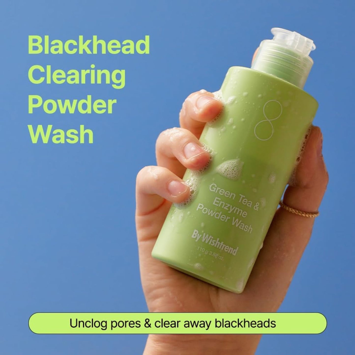 By Wishtrend Green Tea & Enzyme Powder Face Wash 110g
