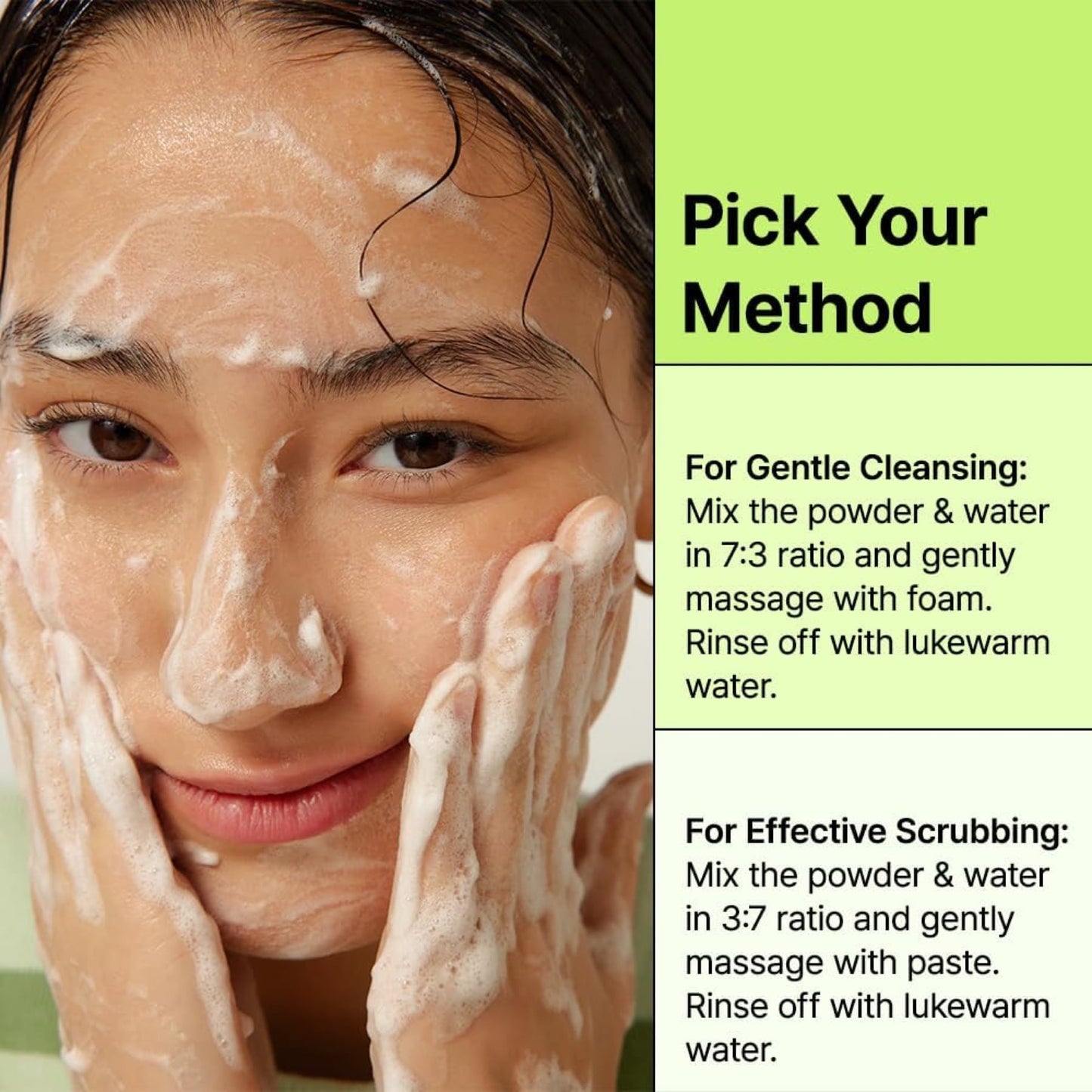 By Wishtrend Green Tea & Enzyme Powder Face Wash 110g