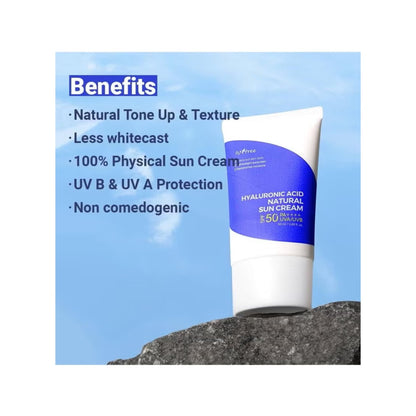 Isntree Hyaluronic Acid Natural Sun Cream SPF50+ 50ml