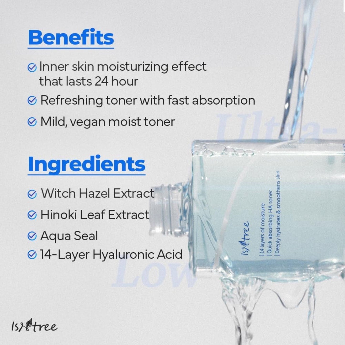 Ultra Low Molecular Hyaluronic Acid Toner 300ml