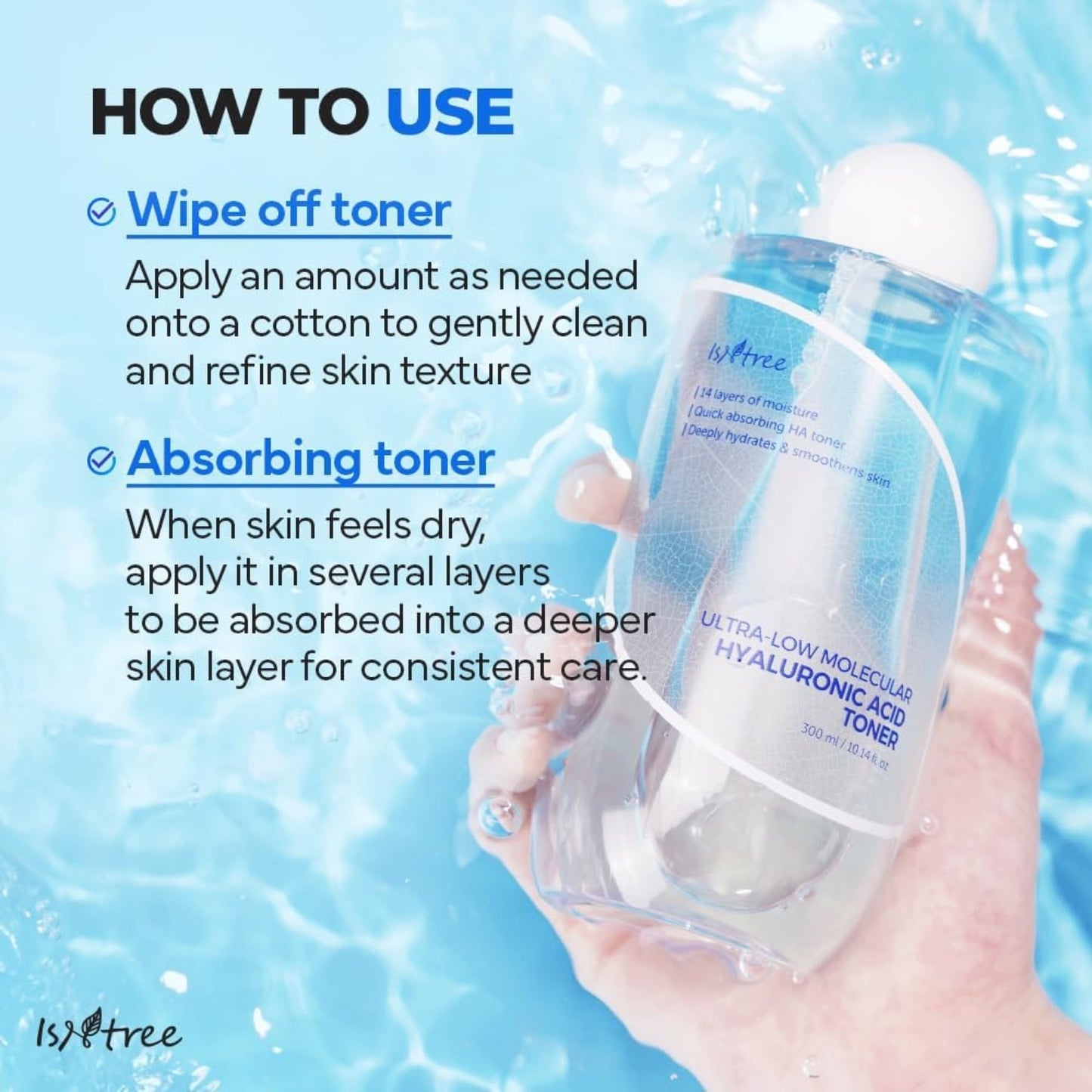 Ultra Low Molecular Hyaluronic Acid Toner 300ml