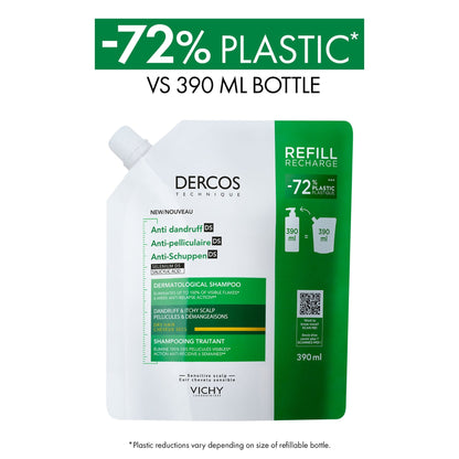 Dercos Anti-dandruff Shampoo Dry Refill 390ml