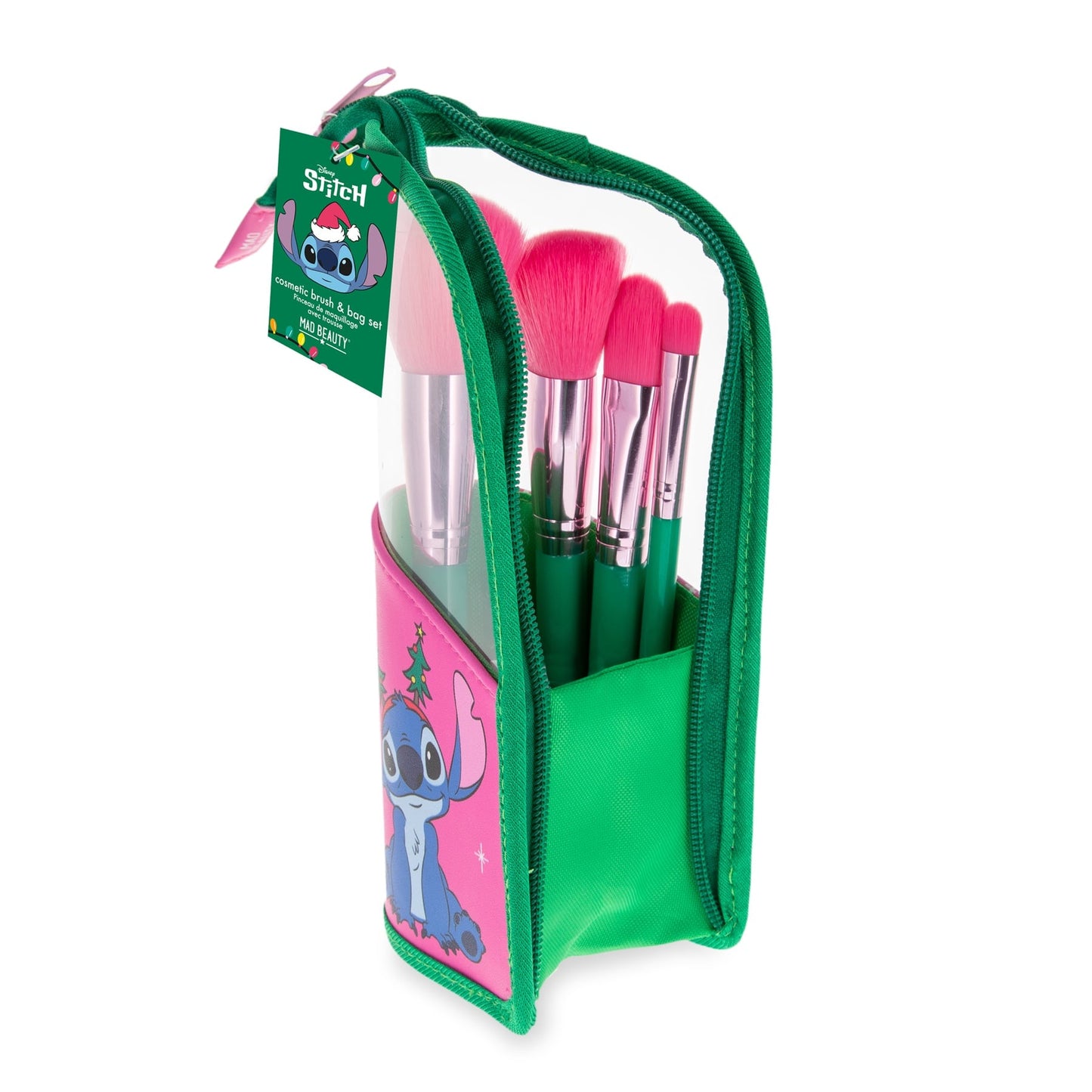 Mad Beauty Stitchmas Cosmetic Brush & Bag Set