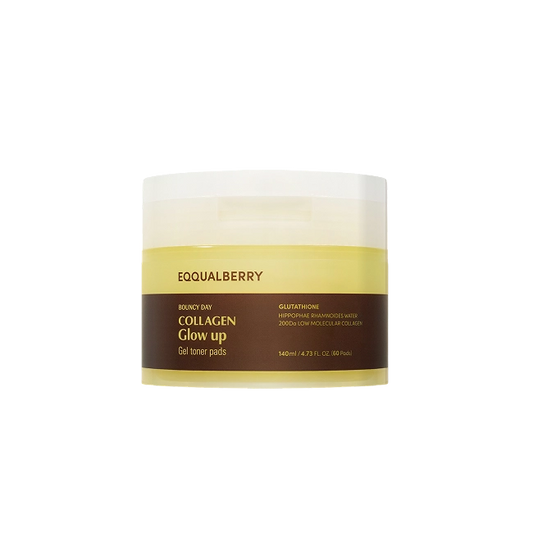 Eqqualberry Collagen Glow Up Gel Toner Pads 140ml | 60pads (140ml)