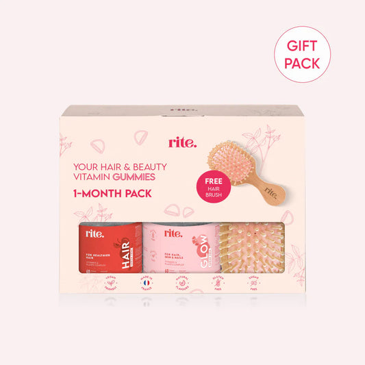 Rite Gift Set Hair+glow Sugarfree Gummy