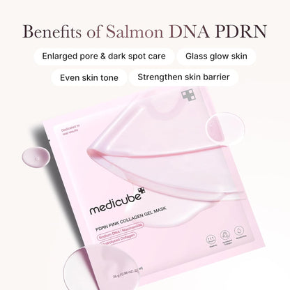Medicube Salmon DNA PDRN Pink Collagen Jelly Gel Mask 28g 4ea