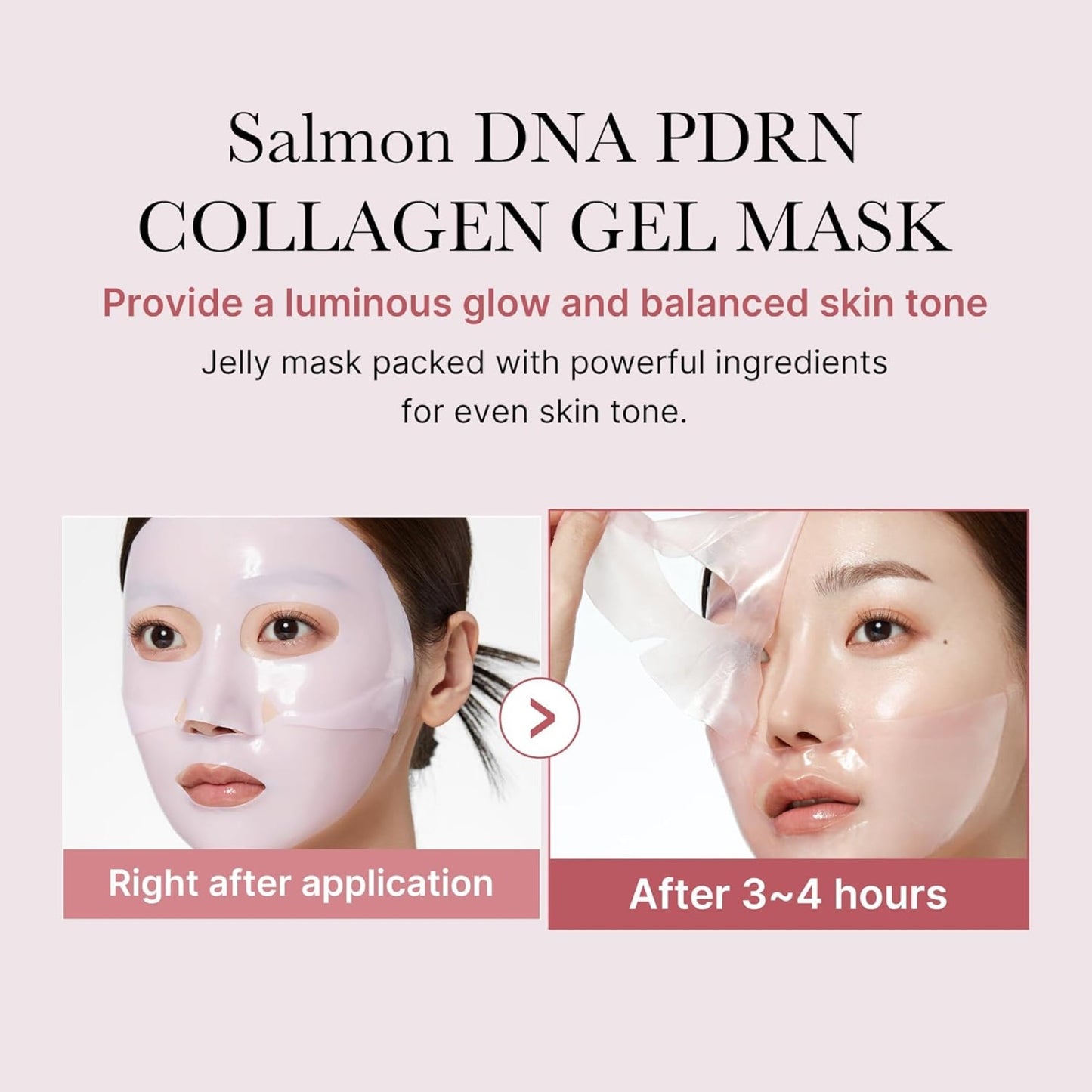 Medicube Salmon DNA PDRN Pink Collagen Jelly Gel Mask 28g 4ea