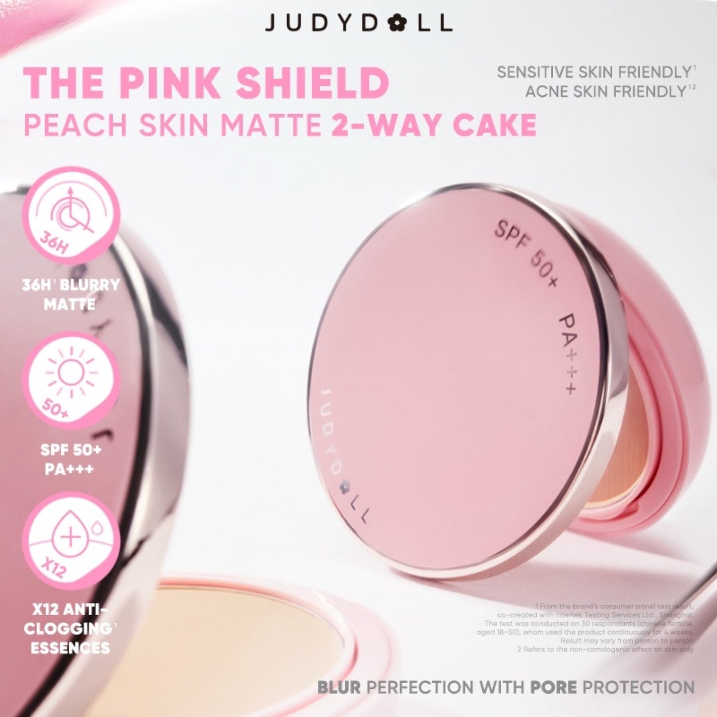 JudyDoll Pink Skin Mattte 2-way Cake