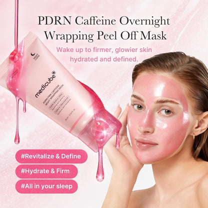 Medicube PDRN Caffeine Overnight Wrapping Peel-Off Mask