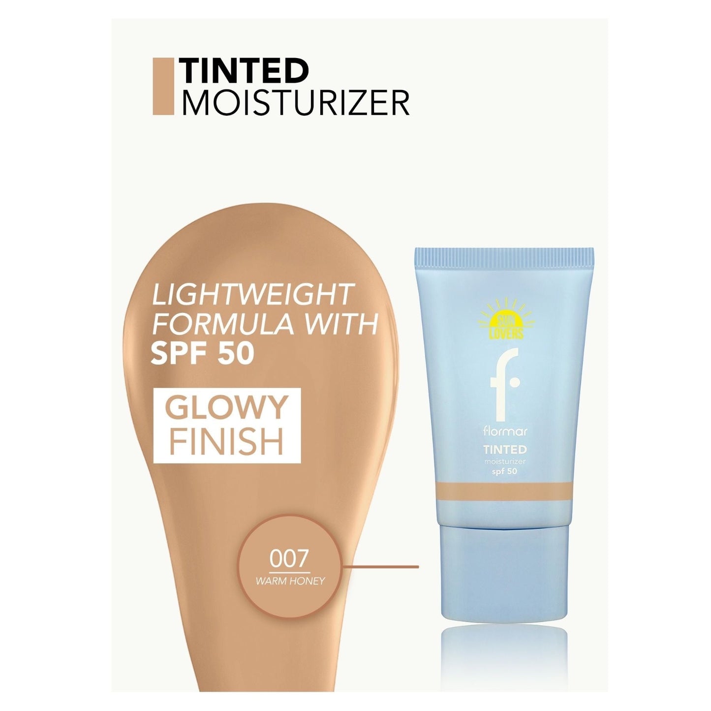 Flormar Tinted Moist SPF50-07 Warm Honey
