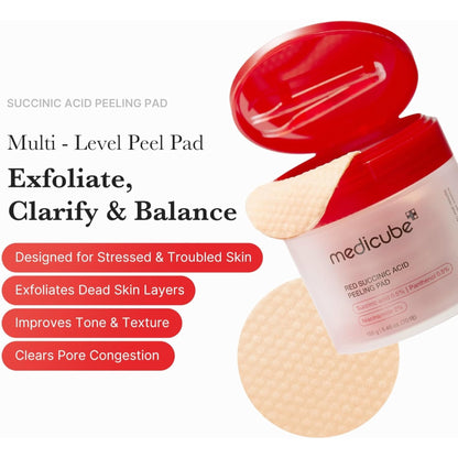 Medicube Red Succinic Acid Facial Peeling Pads