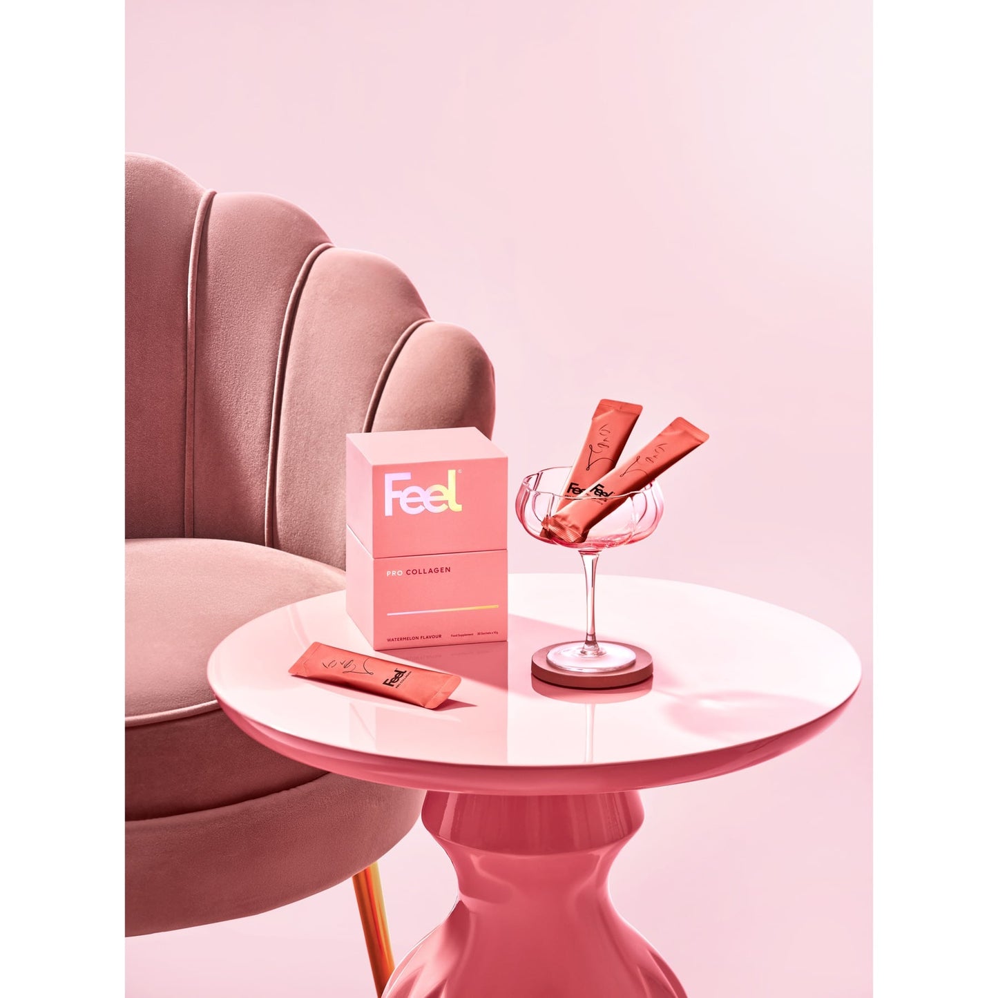 Feel Collagen Powder Sachet Watermelon 10g x 30