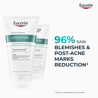 Eucerin Dermopure Clinical Purifying Cleansing Gel for Blemishes & Acne-prone Skin, 200ml