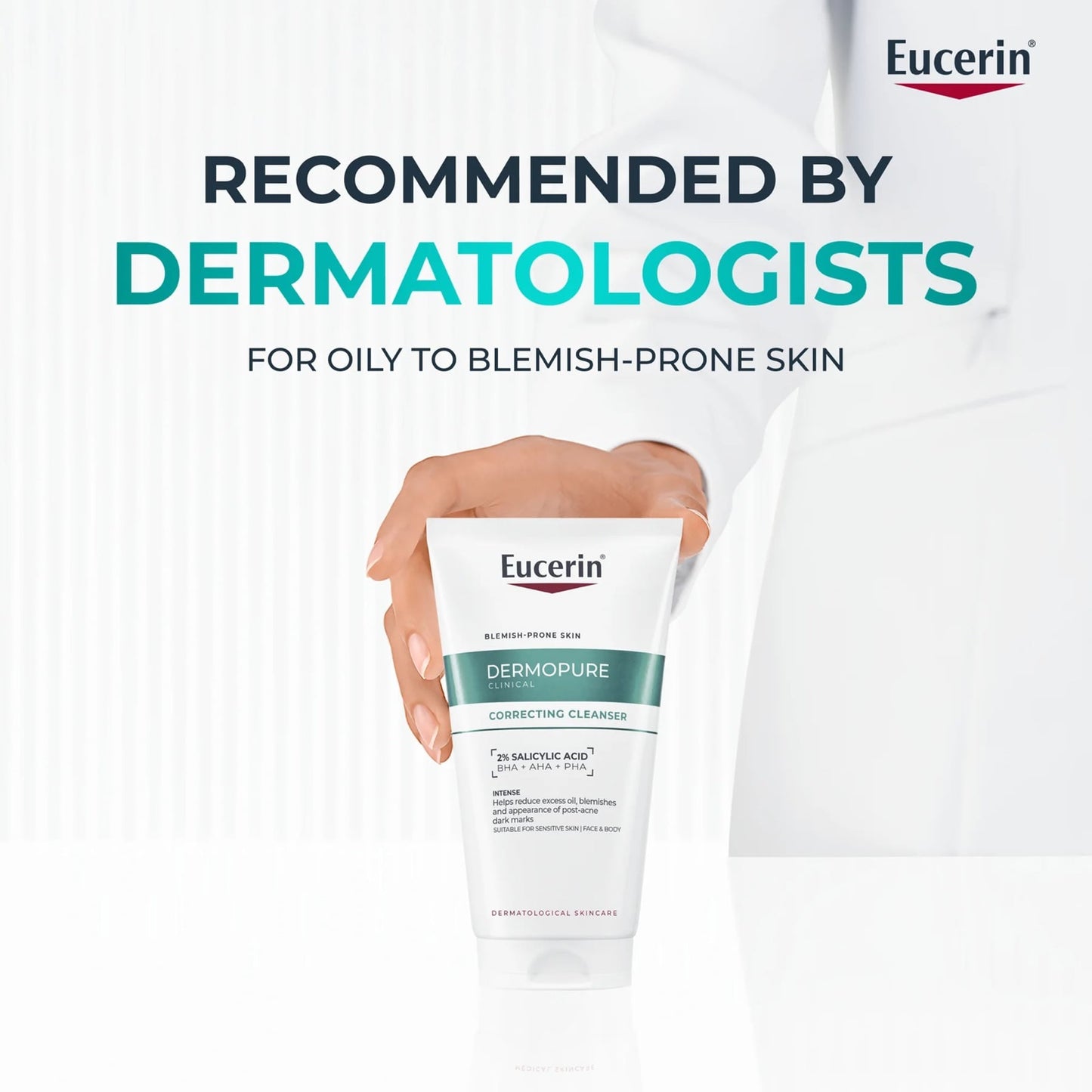 Eucerin Dermopure Clinical Purifying Cleansing Gel for Blemishes & Acne-prone Skin, 200ml