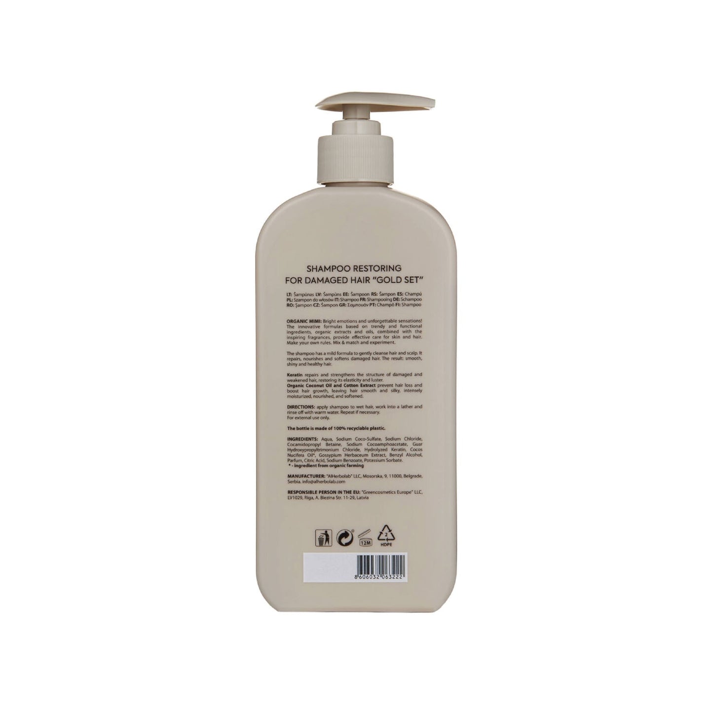 Organic Mimi Restoring Gold Set Shampoo 400 ml