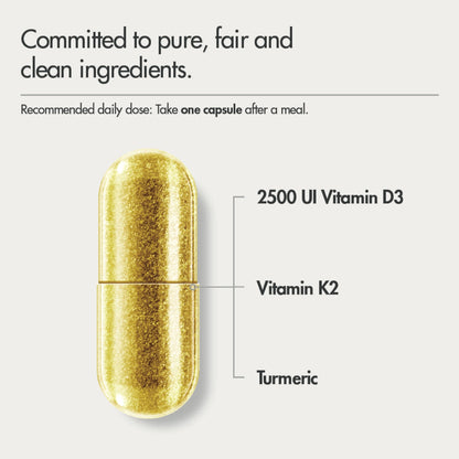 Under the Skin - Vitamin D K2 + Turmeric 60's