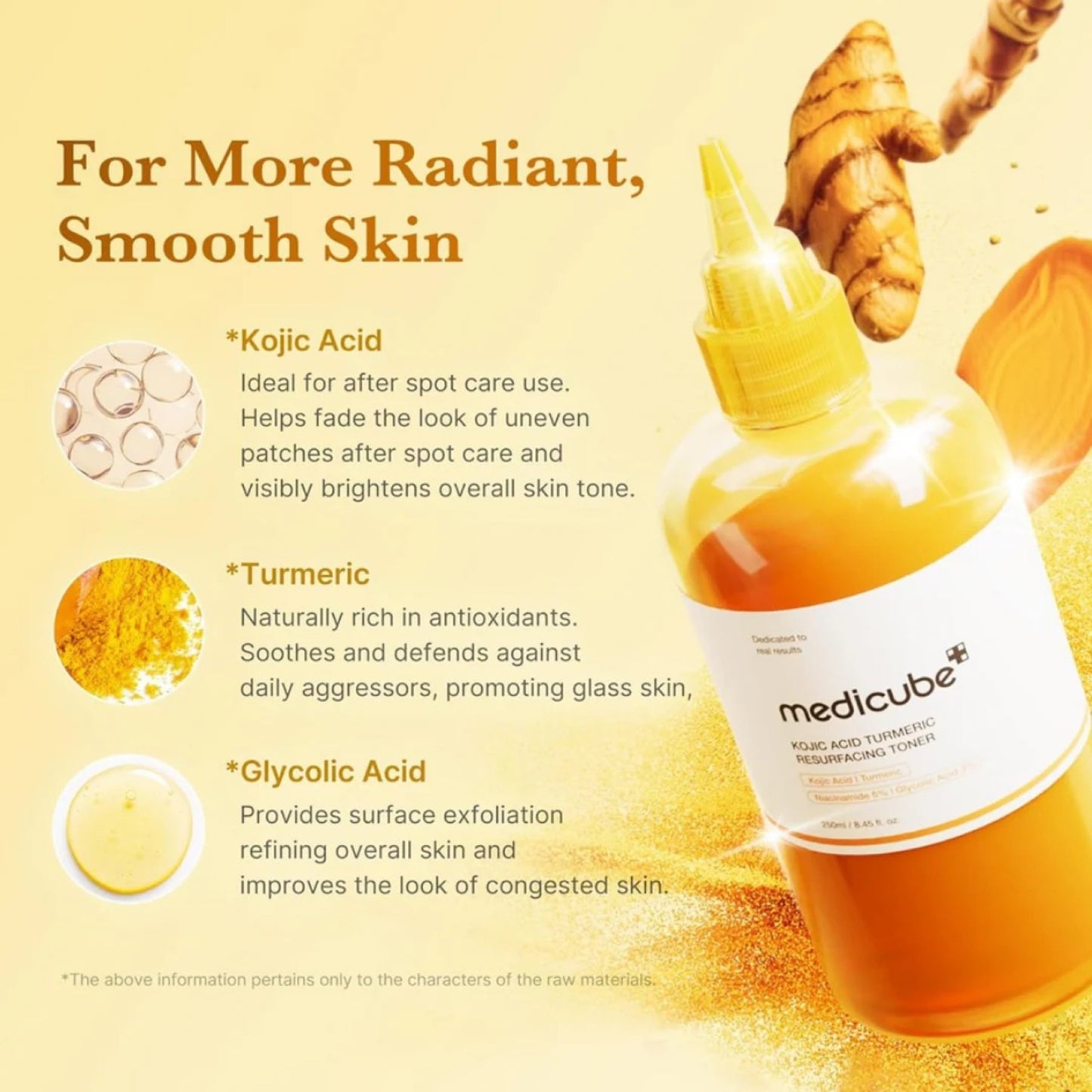 Medicube Kojic Acid Turmeric Resurfacing Toner 250ml
