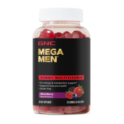 GNC Mega Men Gummy Multivitamin 120 Gummies