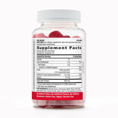 GNC Superfoods Apple Cider Vinegar Gummy 60 Gummies